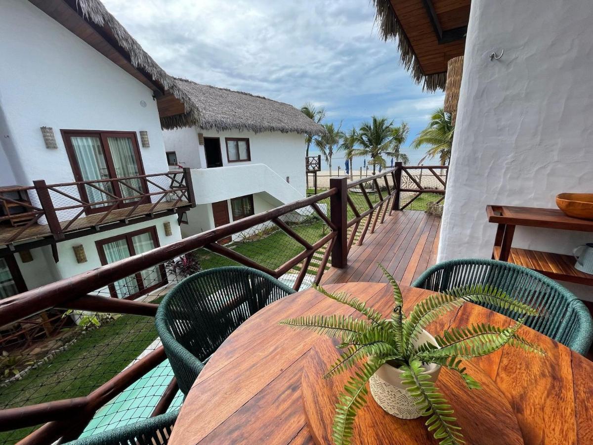 Ap Vila Mar Pe Na Areia Com Vista Para O Mar E Piscina Barra Grande  Luaran gambar